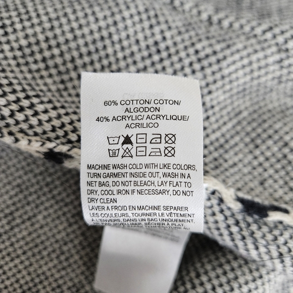 Lucky Brand Sweater Cardigan Beige Western Aztec Long Sleeve Open Front Small - Picture 6 of 7